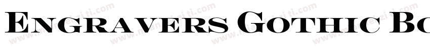 Engravers Gothic Bol字体转换